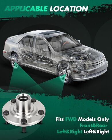 SCITOO 1 × محمل العجلة الأمامية ومجموعة المحور لـ Acura CL MDX، لـ Acura RSX TL، لـ Honda لـ Accord CR-V Element Pilot، 930-450 in Saudi Arabia