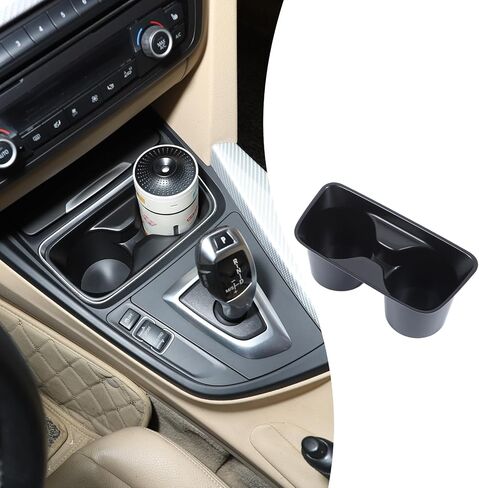 إدراج حامل الأكواب من سلسلة BMW 3/4 (F30-F82 2013-2019) - صينية وحدة التحكم المركزية الممتازة ABS لـ F30/F31/F34/F35/F80(M3)/F32/F33/F36/F82(M4) | ملحقات حماية ناقل الحركة المضادة للانزلاق (أسود) in Saudi Arabia