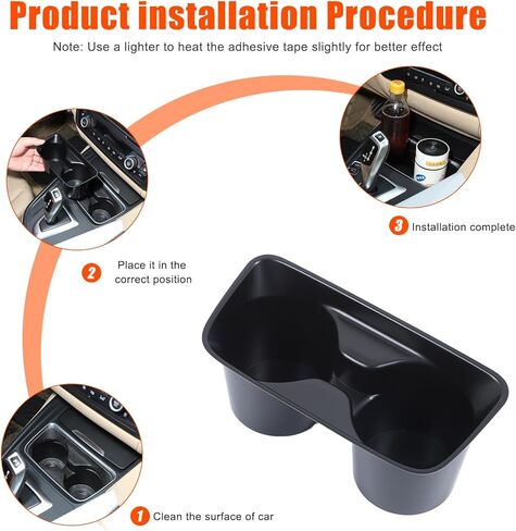 إدراج حامل الأكواب من سلسلة BMW 3/4 (F30-F82 2013-2019) - صينية وحدة التحكم المركزية الممتازة ABS لـ F30/F31/F34/F35/F80(M3)/F32/F33/F36/F82(M4) | ملحقات حماية ناقل الحركة المضادة للانزلاق (أسود) in Saudi Arabia