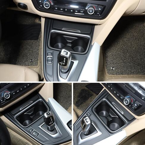 إدراج حامل الأكواب من سلسلة BMW 3/4 (F30-F82 2013-2019) - صينية وحدة التحكم المركزية الممتازة ABS لـ F30/F31/F34/F35/F80(M3)/F32/F33/F36/F82(M4) | ملحقات حماية ناقل الحركة المضادة للانزلاق (أسود) in Saudi Arabia