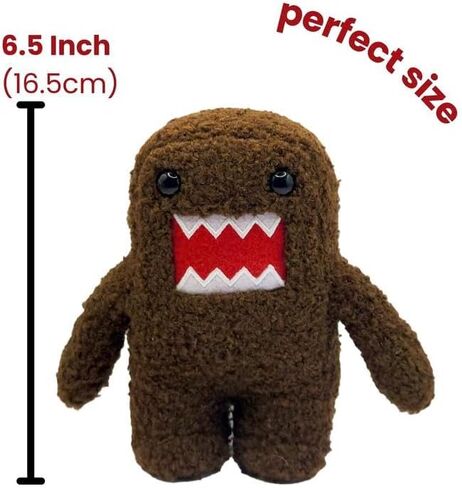 Domo Original 6.5 Inch Collectible Plush – Soft, Iconic Brown Monster Figure – Official Style Plush Toy for Fans, Desk Décor & Gifting (Cartoonish) in Saudi Arabia