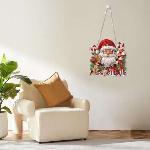 MOGTAA Christmas Diamond Art Hanging Kits for Adults Kids, Jesus Diamond Art Suncatchers, 5D Special Shape Diamond Painting Window Pendant Kit for Home Garden Wall Decor in Saudi Arabia