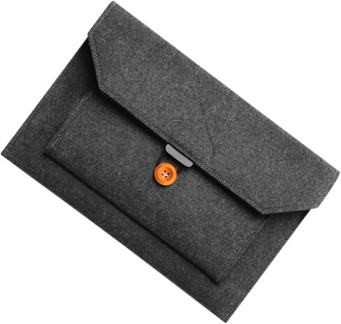 Felt Laptop Sleeve Bag Scratch-Resistant Carrying Case for Notebook with Extra Pockets for Accessories for Business and Travel Use in Saudi Arabia