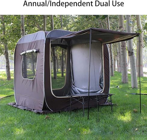 Pop Up Car Rear Tent, SUV Car Tailgate Awning Tents for Camping,Portable Big Space Van Trunk Tent Cover, UV Protection Coating Water Proof (Black) in Saudi Arabia