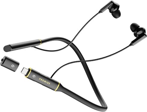 A12 Neckband Wireless Bluetooth 5.3 Earbuds- 200H Standby Time, 60H playtime, 3 Sound Modes, Fast OTG Charging, Lightweight Memory Steel, Type-C, Noise-Isolating Earbuds for Music, Calls, and Gaming in Saudi Arabia