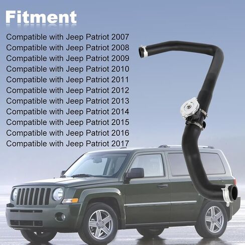 خرطوم تبريد المبرد العلوي JDMON متوافق مع Jeep Patriot 2007-2017 استبدال # 5058172AF، 5058172AG، 5058172AJ، 05058172AI in Saudi Arabia