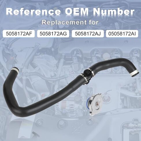 خرطوم تبريد المبرد العلوي JDMON متوافق مع Jeep Patriot 2007-2017 استبدال # 5058172AF، 5058172AG، 5058172AJ، 05058172AI in Saudi Arabia