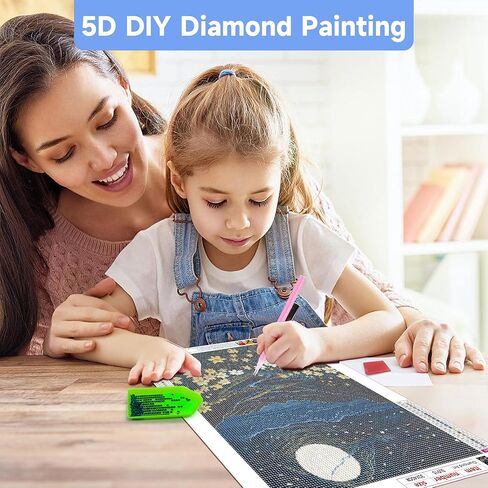 ecbeitf 6 حزم الماس اللوحة المناظر الطبيعية مجردة 11.8x15.7 بوصة، DIY 5D كامل جولة الحفر الماس لوحات فنية مجموعات للبالغين المبتدئين ديكور جدار المنزل in Saudi Arabia