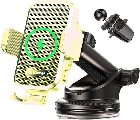 CHGeek Cell Phone Car Mount, Auto Clamping Phone Holder fit for iPhone 15 14 13 12 Mini Pro Max 11 Xs, Samsung Galaxy in Saudi Arabia