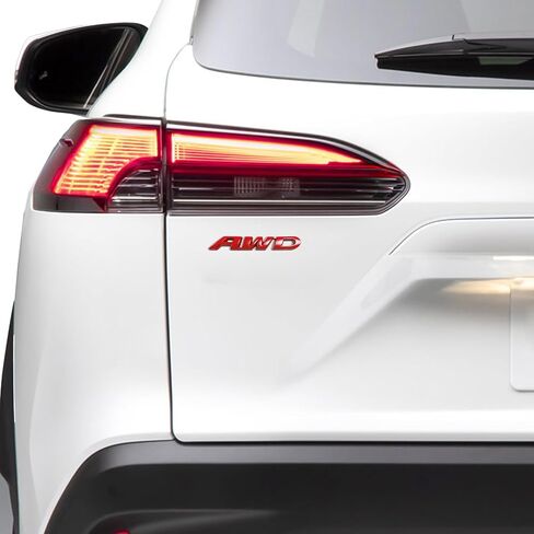 قطعتان من ملصق شعار AWD، شارات AWD، ملصق شارة معدنية ثلاثية الأبعاد مع لاصق قوي، ملحقات خارجية للسيارة من الكروم ملصقات شارة جانبية للباب الخلفي متوافقة مع المركبات وسيارات الدفع الرباعي والشاحنات in Saudi Arabia