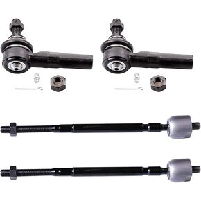 مجموعة تعليق 4 قطع من ASAPE - تناسب 1991-1999 لسيارة Toyota Tercel، تتضمن - أطراف قضيب ربط داخلي أمامي ينتهي قضيب ربط خارجي OE# EV310 ES3353RL in Saudi Arabia