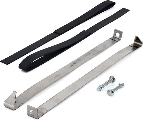 Fuel Tank Strap Pair Stainless Steel Except Station Wagon For 1965-1968 Ford Galaxie 500 in Saudi Arabia
