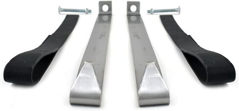 Fuel Tank Strap Pair Stainless Steel Except Station Wagon For 1965-1968 Ford Galaxie 500 in Saudi Arabia