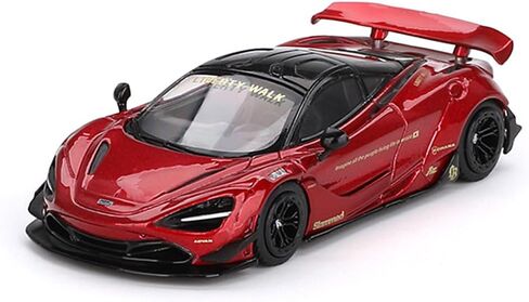 نموذج سيارة Diecast متوافق مع سيارة McLaren 720S LB-Works Gem Red Mini GT بمقياس 1:64 إصدار محدود MGT00828 in Saudi Arabia