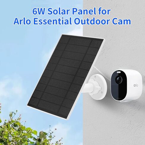 Solar Panel Charger for Arlo Essential 2K Outdoor(2nd Gen)/Essential XL Camera(2nd Gen)/Essential Spotlight Camera, USB C and Micro USB Plug, 9.8ft Cable, Weatherproof (2Pack) in Saudi Arabia