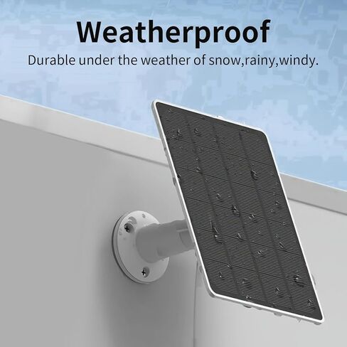 Solar Panel Charger for Arlo Essential 2K Outdoor(2nd Gen)/Essential XL Camera(2nd Gen)/Essential Spotlight Camera, USB C and Micro USB Plug, 9.8ft Cable, Weatherproof (2Pack) in Saudi Arabia