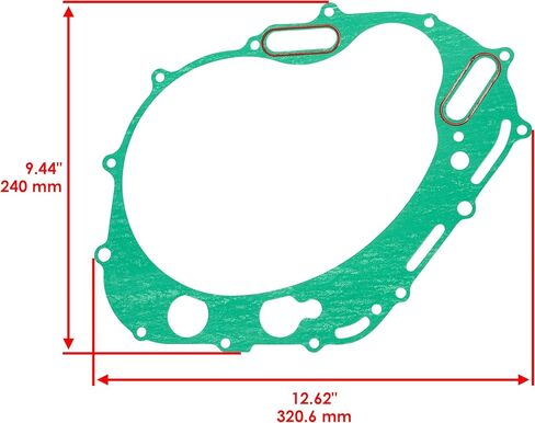 Caltric Clutch Inner Cover Gasket Compatible with Suzuki SFV650 Gladius 650 2009 2015 / SV650 SV650A SV650S ABS 2003-2024 in Saudi Arabia