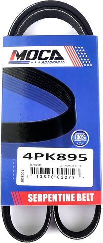 MOCA 4PK895 & 5PK880 قطعتان من أحزمة EPDM Serpentine تناسب 1998-2007 لسوبارو فورستر 2.5L، 2002-2007 Impreza 2.5L، 1996-2004 Legacy 2.2L 2.5L، والمزيد in Saudi Arabia