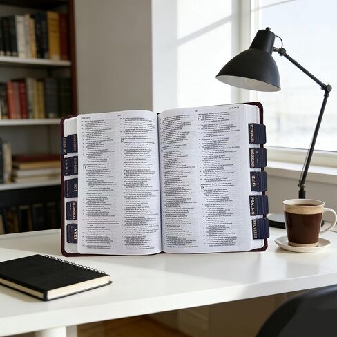 علامات تبويب الكتاب المقدس باللون الأزرق منتصف الليل مع حروف من رقائق الذهب، و66 علامة تبويب لمؤشر الكتاب المقدس للرجال والنساء، وعلامات تبويب كبيرة مطبوعة مقاومة للماء، وعلامات تبويب الكتاب المقدس الدراسية مع عناوين الفصول وملخصاتها (أزرق منتصف الليل) in Kuwait