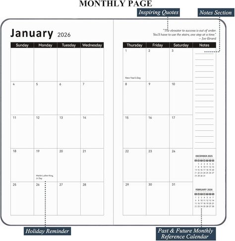 2026 Pocket Planner, Small Weekly and Monthly Calendar Planner 2026 Academic Year (January 2026-December 2026) Purse Size, Agenda Book for Teacher, School Student, Office,Home (Green JAN2026-DEC2026) in Saudi Arabia