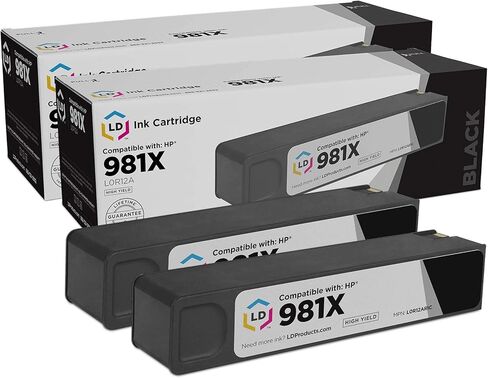 LD Remanufactured Ink Cartridge Replacement for HP 981X L0R09A High Yield (Cyan) Compatible with HP PageWide Enterprise Color 586f 586z HP PageWide Managed Color E58680z MFP E58650dn and More in Saudi Arabia