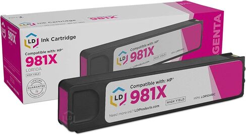 LD Remanufactured Ink Cartridge Replacement for HP 981X L0R09A High Yield (Cyan) Compatible with HP PageWide Enterprise Color 586f 586z HP PageWide Managed Color E58680z MFP E58650dn and More in Saudi Arabia