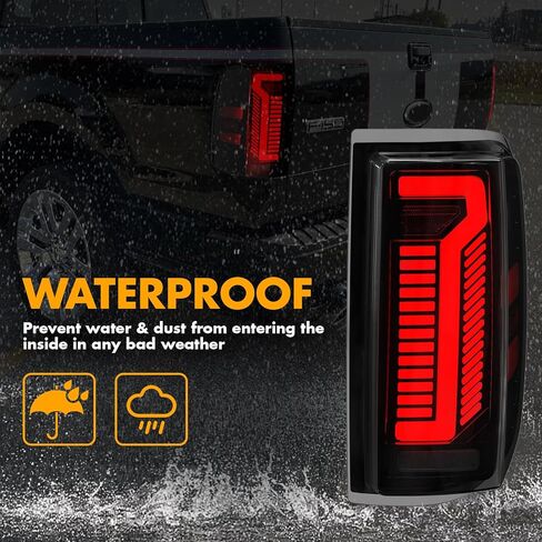 مصابيح خلفية LED متسلسلة كاملة لسيارة Ford F-150 2004-2008، تسلسل بدء التشغيل الديناميكي، عدسة مدخنة، مظهر مخصص فريد، إشارة الانعطاف، مجموعة المصابيح الخلفية للفرامل والعكس in Kuwait