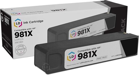 LD Remanufactured Ink Cartridge Replacement for HP 981X L0R09A High Yield (Cyan) Compatible with HP PageWide Enterprise Color 586f 586z HP PageWide Managed Color E58680z MFP E58650dn and More in Saudi Arabia