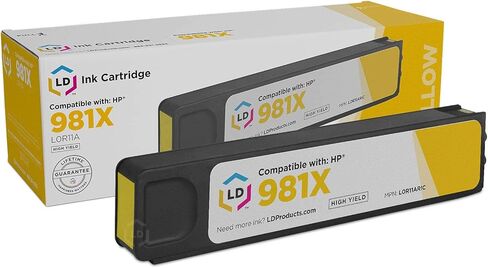 LD Remanufactured Ink Cartridge Replacement for HP 981X L0R09A High Yield (Cyan) Compatible with HP PageWide Enterprise Color 586f 586z HP PageWide Managed Color E58680z MFP E58650dn and More in Saudi Arabia