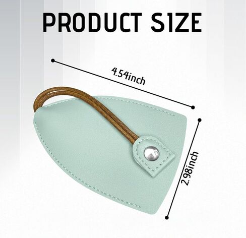 2PCS Car Key Case, PU Leather Creative Pull-Out Large-Capacity Car Keychain, Cute Key Fob Case with Holder Hook(Green) in Saudi Arabia