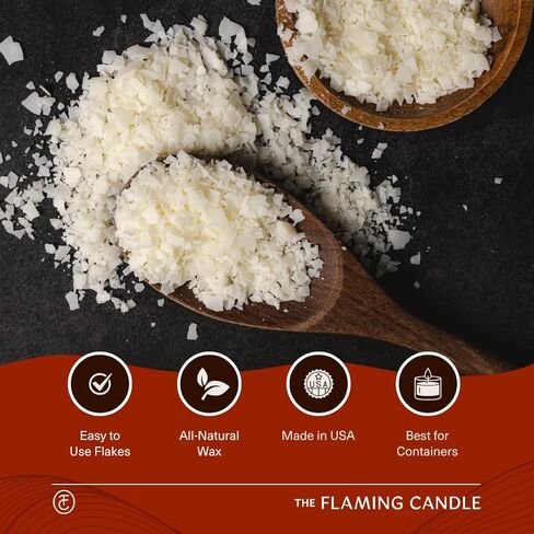 TFC All Natural Premium Soy Wax Flakes (GW 464), Easy to Melt and Measure Than Wax Melts or Wax Beads, Candle Making Supplies for DIY Projects and Candle Making Kits (10 LB) in Saudi Arabia