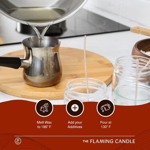 TFC All Natural Premium Soy Wax Flakes (GW 464), Easy to Melt and Measure Than Wax Melts or Wax Beads, Candle Making Supplies for DIY Projects and Candle Making Kits (10 LB) in Saudi Arabia