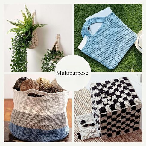 خيوط أنبوبية - عبوة واحدة بوزن 100 جرام/3.5 أونصة - 72% قطن 28% نايلون - #5 ضخمة - 100 متر/110 ياردة - للحياكة والكروشيه والأميجورومي (16 أفوكادو أخضر) in Saudi Arabia