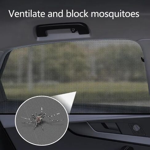 4pcs Premium Car Window Screens, Front and Rear Window Shades for Ultimate Sun Protection and Camping Comfort in Saudi Arabia
