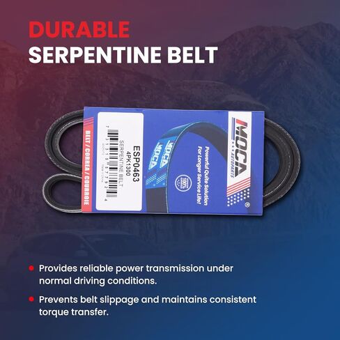 حزام اعوج MOCA 4PK1300 مناسب لسيارات Ford 2018-2022 EcoSport 2.0L، 2012-2018 Focus 2.0L، لنيسان 2007-2011 Altima 2.5L in Saudi Arabia