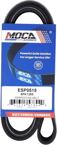 MOCA Serpentine Belt 8PK1395 Fits for 14-16 for BMW 335i GT xDrive/ 435i/ 435i xDrive/ M235i 3.0L, 13-15 for BMW 740i/ 740Li, 15-18 for M3/ X4 3.0L in Saudi Arabia