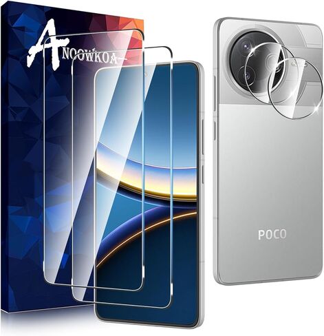 2 Pack for OnePlus 13R[Not for One Plus 13] Screen Protector + [2 Pack] One Plus 13R Camera Lens Tempered Glass Protector.9H hardness.Support Fingerprint Unlock.Bubble-Free.Easy Installation in Saudi Arabia