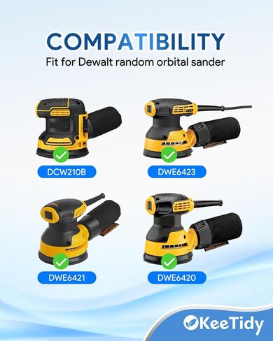 وسادة الصنفرة لـ DeWalt DWE6421 6421K DWE6423 6423K DCW210B أداة الصنفرة المدارية العشوائية 4 فتحات لولبية، 5 بوصات 8 فتحات وخطاف وحلقة بديلة لأداة الصنفرة المدارية، استبدال الجزء # DWE64233 & N329079 in Saudi Arabia