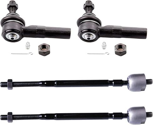 مجموعة تعليق 4 قطع من ASAPE - تناسب 1991-1999 لسيارة Toyota Tercel، تتضمن - أطراف قضيب ربط داخلي أمامي ينتهي قضيب ربط خارجي OE# EV310 ES3353RL in Saudi Arabia