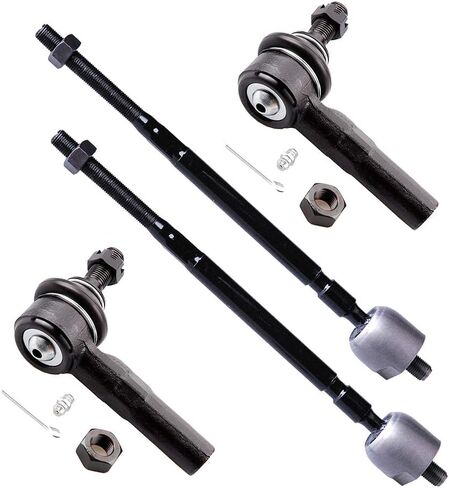 مجموعة تعليق 4 قطع من ASAPE - تناسب 1991-1999 لسيارة Toyota Tercel، تتضمن - أطراف قضيب ربط داخلي أمامي ينتهي قضيب ربط خارجي OE# EV310 ES3353RL in Saudi Arabia