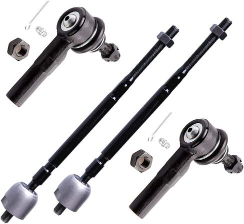 مجموعة تعليق 4 قطع من ASAPE - تناسب 1991-1999 لسيارة Toyota Tercel، تتضمن - أطراف قضيب ربط داخلي أمامي ينتهي قضيب ربط خارجي OE# EV310 ES3353RL in Saudi Arabia