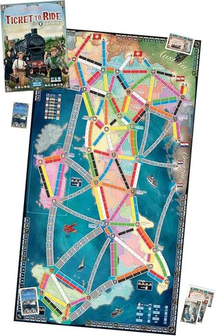 Asmodee Ticket to Ride Japan + Italy Board Game EXPANSION - Train Route Strategy Game, Fun Family Game for Kids & Adults, Ages 8+, 2-5 Players, 30-60 Minute Playtime in Saudi Arabia