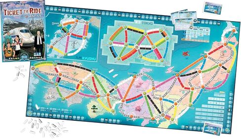 Asmodee Ticket to Ride Japan + Italy Board Game EXPANSION - Train Route Strategy Game, Fun Family Game for Kids & Adults, Ages 8+, 2-5 Players, 30-60 Minute Playtime in Saudi Arabia