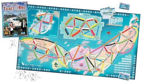 Asmodee Ticket to Ride Japan + Italy Board Game EXPANSION - Train Route Strategy Game, Fun Family Game for Kids & Adults, Ages 8+, 2-5 Players, 30-60 Minute Playtime in Saudi Arabia