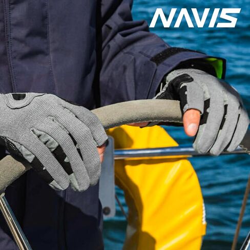قفازات NAVIS MARINE للإبحار للرجال والنساء، والتجديف، والقوارب، وصيد الأسماك، والتجديف، وجميع الرياضات المائية، وحماية مثالية من الأشعة فوق البنفسجية، وأصابع قصيرة in Kuwait