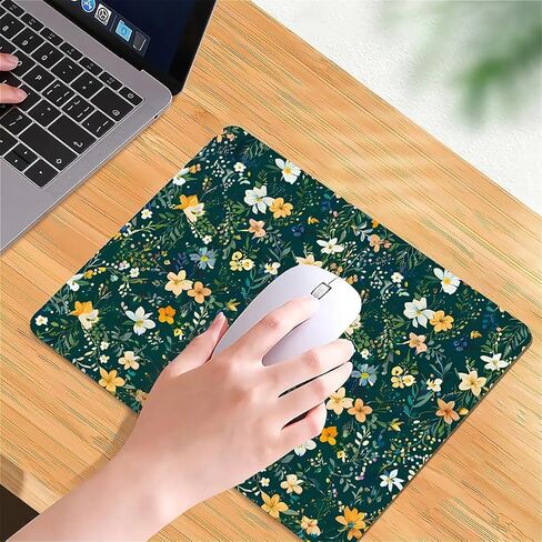 لوحة ماوس مربعة الشكل ونباتات زهور مرسومة بالزيت القديم، تصميم بساط ماوس مخصص ذو ملمس مميز، قماش لوحة ماوس قابل للغسل، قاعدة مطاطية غير قابلة للانزلاق، وسادات فأرة كمبيوتر للفأرة اللاسلكية in Kuwait