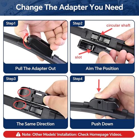 Windshield Wipers Blades,OEM-Quality Premium For All-Weather Performance, Rubber Squeegee for Smooth Clean Wipe & Quiet Operation - 2 Pack Value (26"+16"(Pair for Front Windshield)) in Saudi Arabia