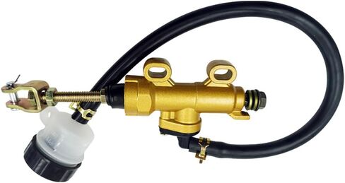Universal Rear Brake Master Cylinder Compatible with 50cc 70cc 90cc 110cc 125cc 150cc 200cc ATV Dirt Bike Go Karts Motorcycles (Yellow) in Saudi Arabia