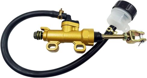 Universal Rear Brake Master Cylinder Compatible with 50cc 70cc 90cc 110cc 125cc 150cc 200cc ATV Dirt Bike Go Karts Motorcycles (Yellow) in Saudi Arabia