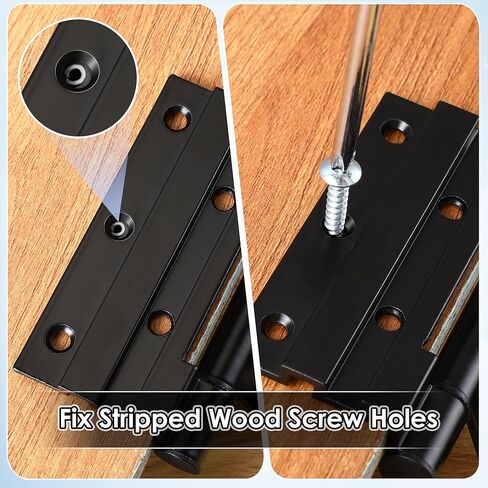 10 Pcs Wood Anchor, Stripped Screw Hole Repair Kit for Wood, Door, Fixing Stripped Screw Holes, Fits Wood Screws Sizes #2 to #16, Screw Holes from Stripped to Gripped, Green in Kuwait